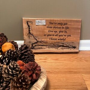 Handmade wood wall decor